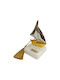 Kalliopi Silver Tabletop Lucky Charm Boat Gold made of Stone 2026 5x9cm 1pcs