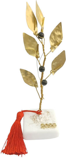 Kalliopi Silver de birou Amulet Ramură de măslin Bronz din Piatră 2026 9x14cm 1buc