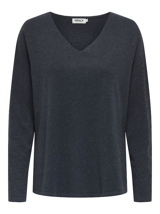 Only Women's Long Sleeve Sweater with V Necklin...