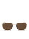 Ray Ban Unisex Ochelari de soare cu Auriu Cadru și Maro Lentilă RB3768 001/73
