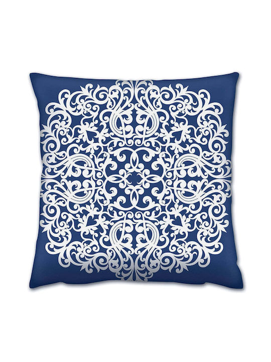 Aberto Design Μαξιλάρι Καναπέ White-blue 43x43εκ.
