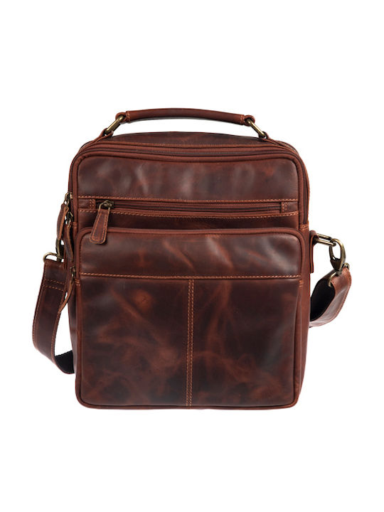 Leather Men's Bag Shoulder / Crossbody Brown