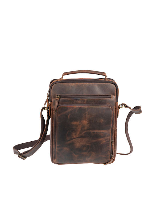 Leather Men's Bag Shoulder / Crossbody Brown