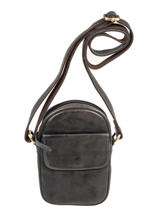 Leather Men's Bag Shoulder / Crossbody Black