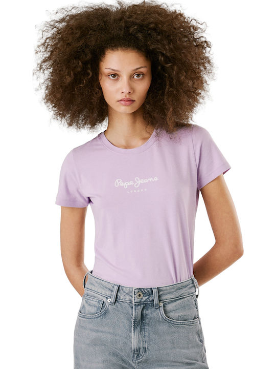 Pepe Jeans New Virginia Γυναικείο T-shirt Lilac