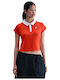 Sportswear Γυναικεία Polo Μπλούζα Κοντομάνικη Πορτοκαλί