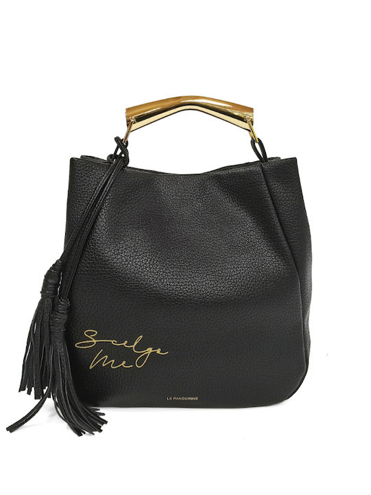 Women's Black Shopper Bag