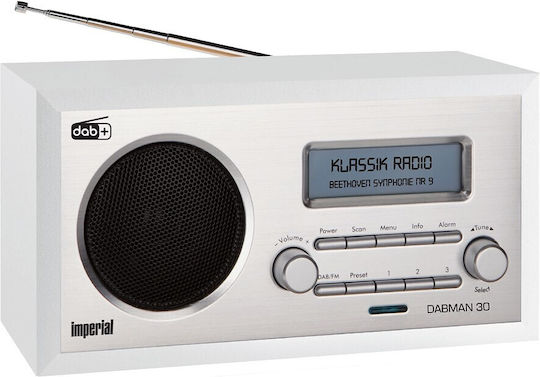 Imperial AV Dabman 30 Retro Επιτραπέζιο Ραδιόφωνο DAB+ Λευκό