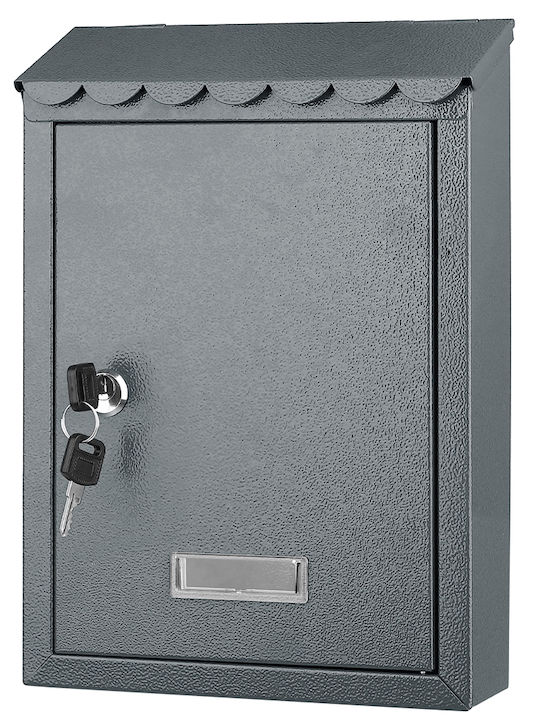 Bakaji Cutie Poștală pentru Exterior Inox în Culoarea Gri