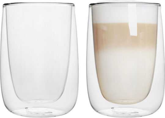 Botti Set of Glasses Coffee/Freddo / Water / Cocktail/Drinking made of Glass in Brown Color 250ml 2pcs