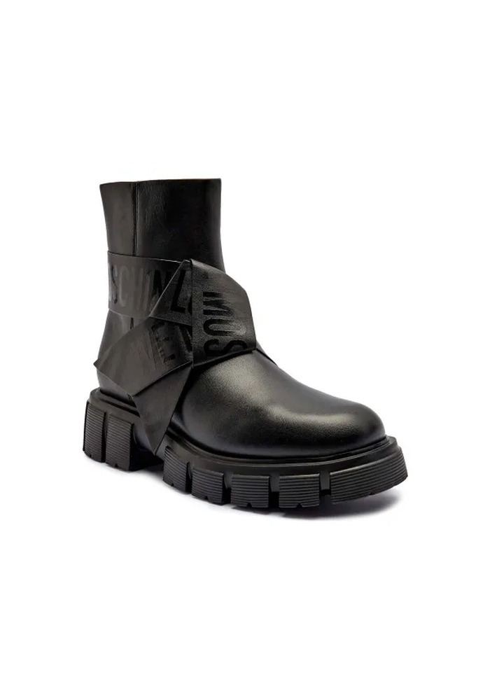 Moschino Ghete De Damă Din Piele Negre JA24115G1NIAX000 | Skroutz