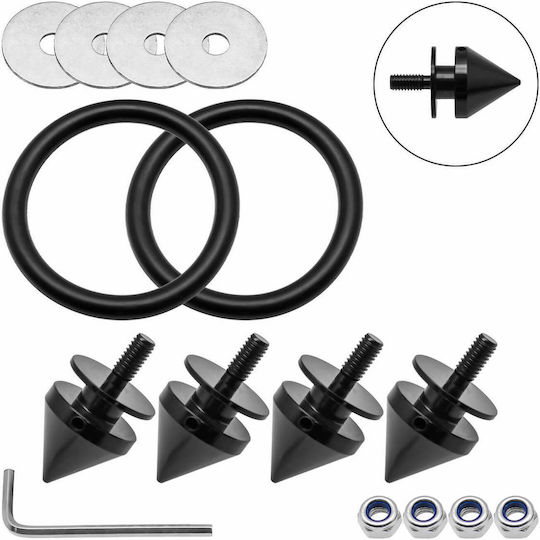 Clipsuri De Fixare Bara De Protecție Negre 4 Bucăți Hw-0015
