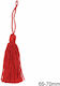 Rayon Tassel Red 65~70mm 10 Pieces