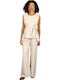 Damen Stoff Hose Vanilla
