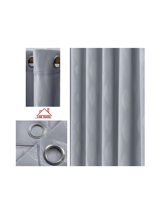 ForHome Perdea Cu Capse Gri 140x270cm