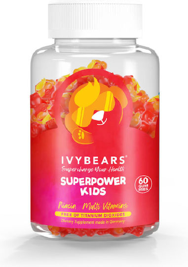 IvyBears Superpower Kids Συμπλήρωμα για την Ενίσχυση του Ανοσοποιητικού 60 ζελεδάκια