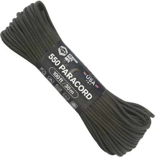 Atwood Rope Mfg Rope 550 Paracord 100 Ft Stealth Olive