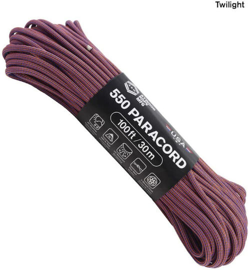 Atwood Rope Mfg Αρτάνη 550 Paracord 100 Ft Twilight