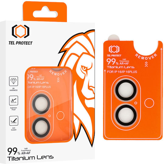 Tel Protect Camera Protection Tempered Glass Transparent for the Iphone 17