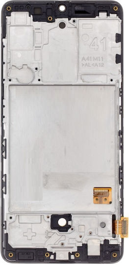 Screen Samsung with Touch Mechanism and Frame for Samsung A41 (Black)