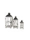 Dream House Wooden Lanterns Set White 3pcs