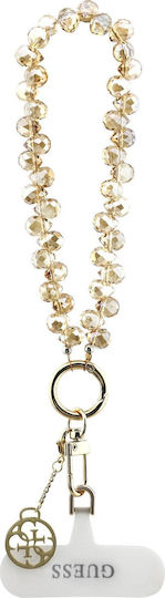 Guess Universal Wrist Strap Crystals 4g Charm Gold