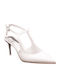 Patent Leather White Heels