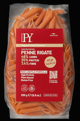 PastaYoung Red Lentils (35% Protein) Penne Rigate - Πένες Ριγέ Κόκκινης Φακής (250g)
