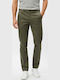 Kaiton Kaiton Ανδρικό Παντελόνι Slim Fit Medium Green