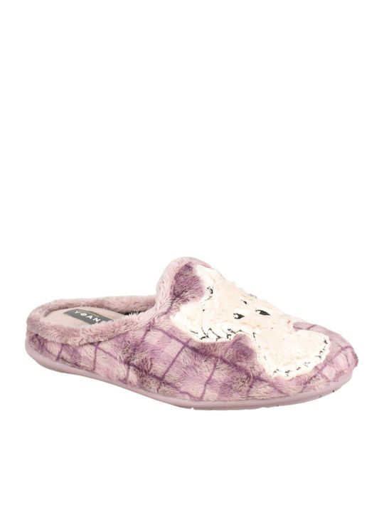 Yfantidis Winter Women's Slippers Purple