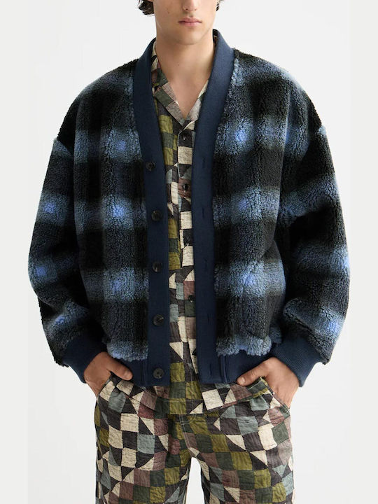 Scotch & Soda Fleece Ζακέτα Thyme, Blue Bonnet Shadow