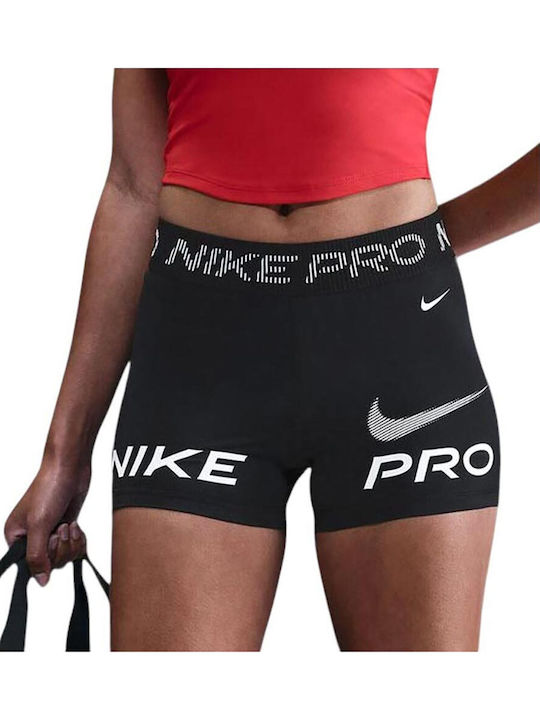 Nike Dri-Fit Mid-rise Training Leggings-Shorts Black