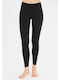 Training Damen Gekürztes Leggings Schwarz