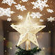 Top Star Gold with Glitter Illuminated 25x26cm