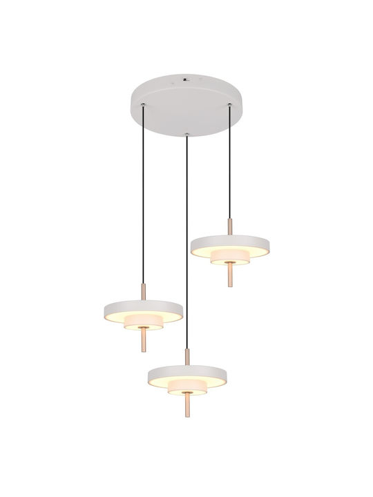 Trio Lighting Keaton Κρεμαστό Φωτιστικό Γκρι