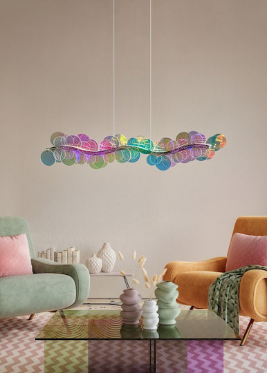 Trio Lighting Κρεμαστό Φωτιστικό Διάφανο