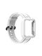 Λουρακι Σιλικονης Προστατευτικο Πλαισιο Xiaomi Mi Watch Lite Xiaomi Mi Watch Lite 2 White