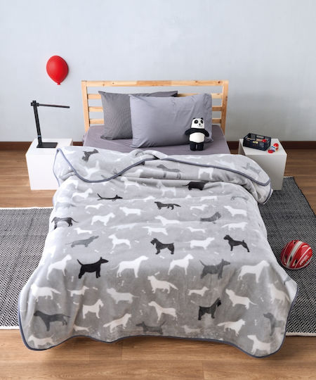 Kentia Blanket Velvet Dogo Gray 160x220cm