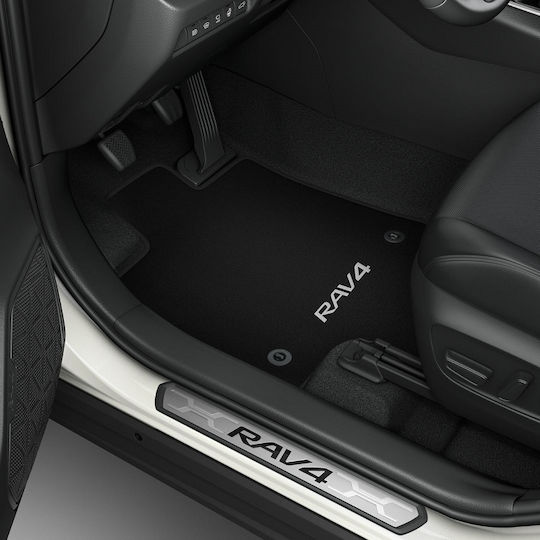 Toyota Genuine 4 Textile 830gr Textile Car Mats Set Rav-4 Non-Hybrid 8 A T 18'-21' Driver Passenger 2 Rear