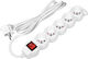 Orno Power Strip 5 Positions with Switch and Cable 3m