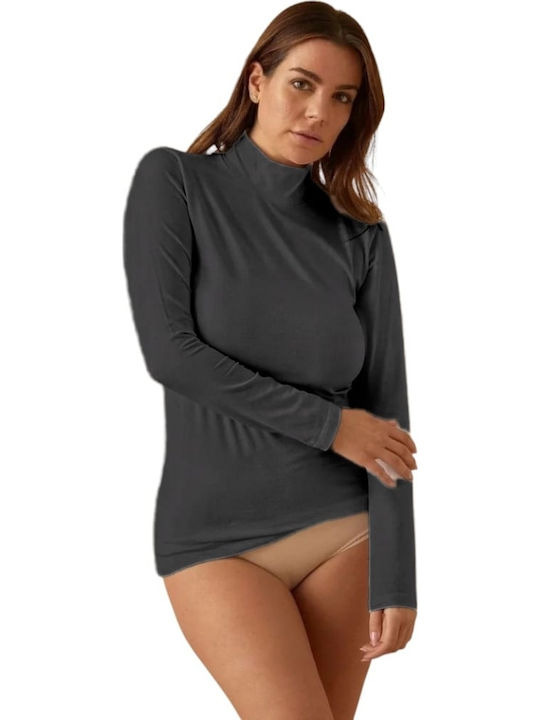 Jadea Langärmelig Grey-anthracite Damen T-Shirt...