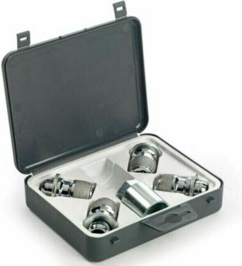 Toyota Set Original 4 Bolțuri de Securitate Versiune Lungă Cheie Toyota Hilux 05'-24'/RAV4 05'/Avensis 06'/Corolla 01' Pw45600001