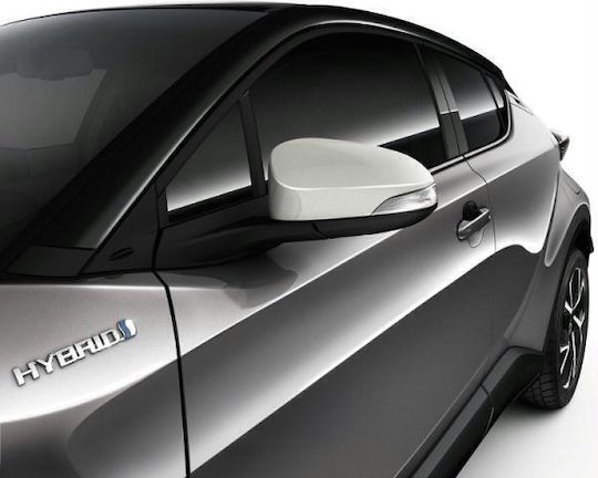 Toyota Γνήσια 2τμχ Διακοσμητικά Καλύμματα Καθρεφτών Χρώματος White Ch-r 16'-22'