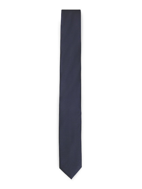 Hugo Ανδρική Γραβάτα Μεταξωτή σε Navy Μπλε Χρώμα