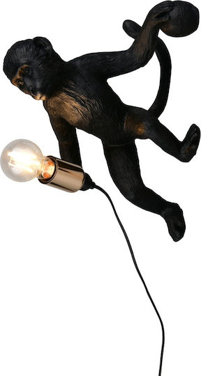 Trio Lighting Modern Black Wall Light 20cm