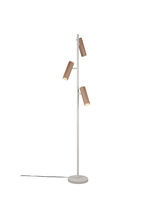 Trio Lighting Soka Φωτιστικό Δαπέδου Καφέ
