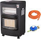 Ceramică Încălzitor gaz interior 4200W Negru 42x35x72cm