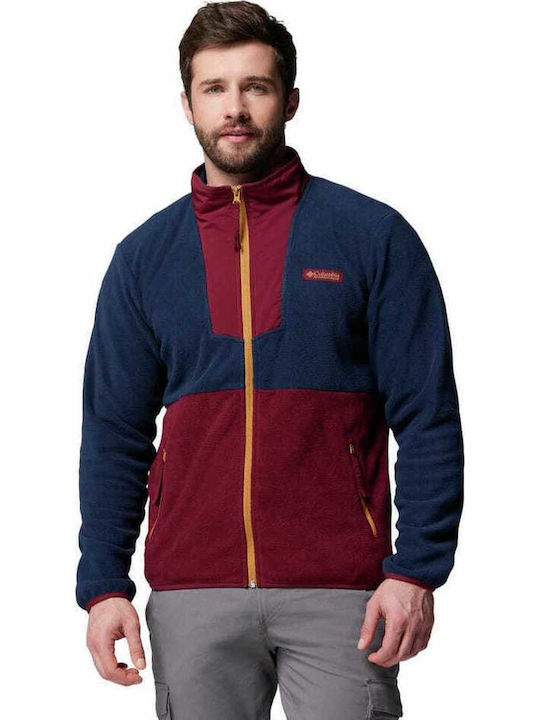 Fleece Jacke Rich Wine, Collegiate Navy