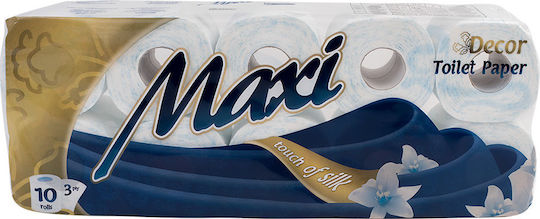 Toilet Paper 10 Rolls 3 Ply 10 Packages (100gr/Roll)
