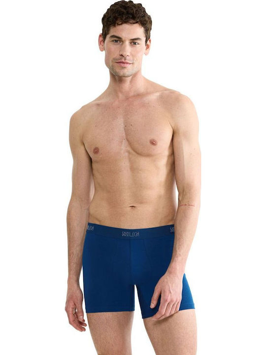 Sloggi Short Men's Boxers Blue/Dark Grey 2Pack